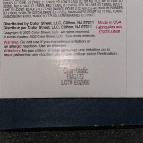 Cran-tastic Color Street Pink Glitter Press-On Nails/Cran-tastic - Picture 9 of 9